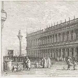 Views: The Library, Venice, 1735-1746. Creator: Antonio Canaletto (Italian, 1697-1768)