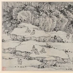 Twelve Views of Tiger Hill, Suzhou: The Nodding Stone Terrace, Tiger Hill... after 1490