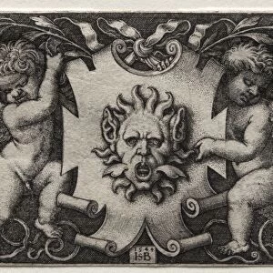Vignette au Mascaron, 1544. Creator: Hans Sebald Beham (German, 1500-1550)