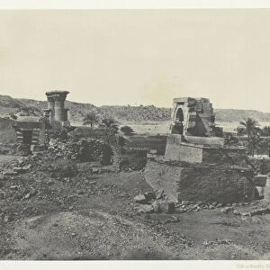 Village et Temple de l Ile de Beghe, al Ouest de Philoe;Nubie, 1849 / 51