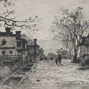 Village Street in Artemare (Ain), 1871. Creator: Adolphe Appian