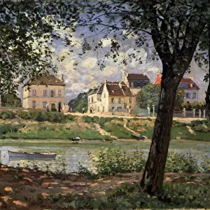 Villeneuve-la-Garenne (Village on the Seine), 1872. Artist: Alfred Sisley