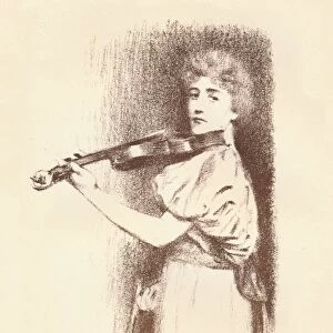 A Violinist, c1898. Artist: Fernand Khnopff