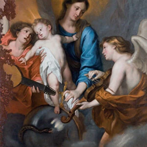 The Virgin and Child with Two Musician Angels
