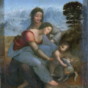 The Virgin and Child with Saint Anne, c. 1508. Creator: Leonardo da Vinci (1452-1519)