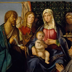 Virgin and Child with Saints and a Donor, 1505-1515. Creator: Boccaccio Boccaccino