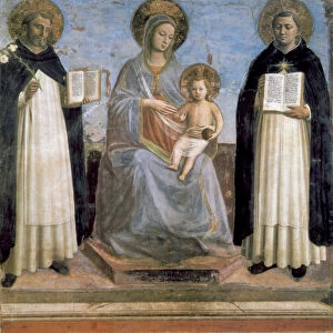 Virgin and Child with St Anthony of Padua and St Thomas Aquinas, early 15th century. Artist: Fra Angelico
