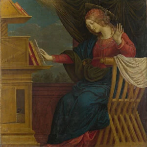 The Virgin Mary (Panel from an Altarpiece: The Annunciation), before 1511. Artist: Ferrari, Gaudenzio (ca 1477-1546)