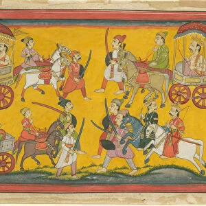 Vishnu Procession, c. 1755. Artist: Indian Art