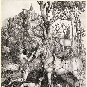 The Vision of Saint Eustace, c. 1501. Artist: Durer, Albrecht (1471-1528)