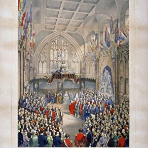 Visit of Napoleon III and the Empress Eugenie of France, Guildhall, City of London, 1855