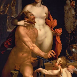 The Visit of Venus to Vulcan, c. 1610. Artist: Spranger, Bartholomeus (1546-1611)