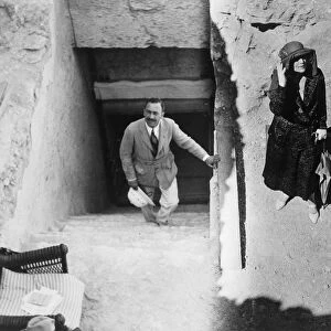 Visitors to the Tomb of Tutankhamun, Valley of the Kings, Egypt, 1923