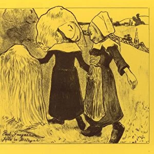 Volpini Suite: Joys of Brittany (Joies de Bretagne), 1889. Creator: Paul Gauguin (French