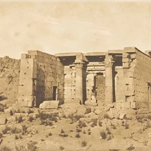 Vue du Temple de Tafah (Taphis), April 9, 1850. Creator: Maxime du Camp