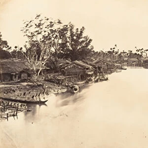 Vue de la Ville Chinoise (Cholen) Feuille No. 6, Saigon, Cochinchine, 1866