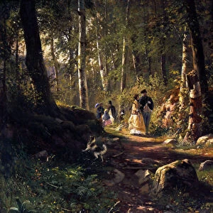 A Walk in a Forest, 1869. Artist: Ivan Shishkin