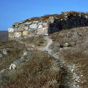 Wall of the pre-historic site at Phyllakopi on Milos, 31st century BC