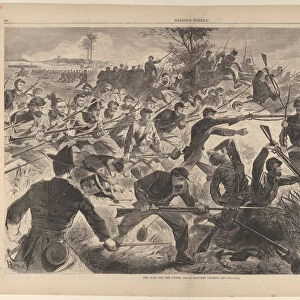 The War for the Union, 1862 - A Bayonet Charge (Harpers Weekly, Vol. VII), July 12, 1862