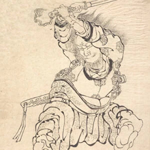 A Warrior. Creator: Hokusai