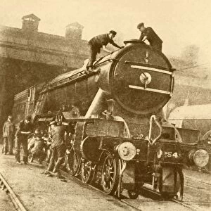 A Wash and Brush Up for the Flying Scotsman. c1930. Creator: Unknown