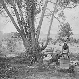 Washerwomen, El Paso, Texas, c1897. Creator: Unknown