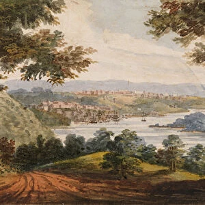 Washington and Georgetown from the Alexandria Road, 1811-ca. 1813. Creator: Pavel Petrovic Svin in