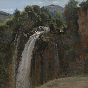 Waterfall at Terni, 1826. Creator: Jean-Baptiste-Camille Corot