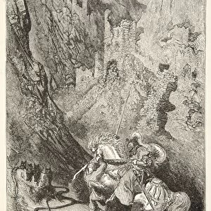 On the Way to the Green Chapel, from Stories of the Days of King Arthur by Charles Henry Hanson