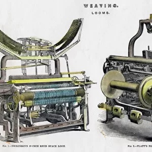 Weaving looms, 19th century