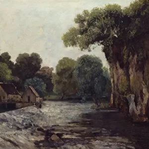 The Weir at the Mill, 1866. Artist: Courbet, Gustave (1819-1877)