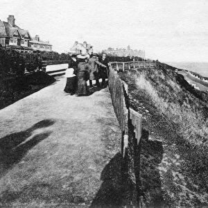 West Cliff and gardens, Felixstowe, Suffolk, early 20th century