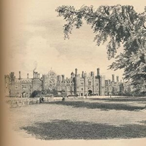 The West Front of Hampton Court Palace, 1902. Artist: Thomas Robert Way