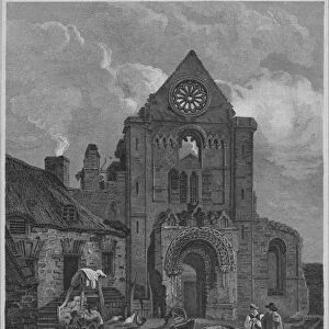 The West Front of Jedburgh Abbey Church Roxburghshire, 1814. Artist: John Greig