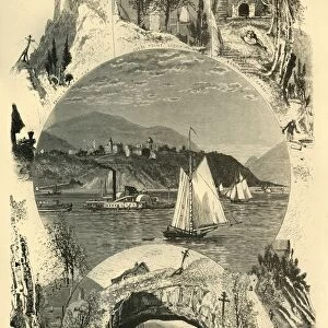 West Point, and Scenes in Vicinity, 1874. Creator: Harry Fenn
