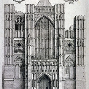 Westminster Abbey, London, c1650. Artist: Wenceslaus Hollar
