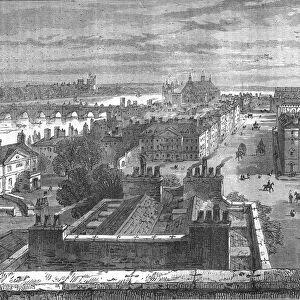 Westminster from the roof of Whitehall, 1807 (1897)