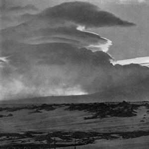 Whaleback Clouds Over Mount Erebus, c1910–1913, (1913). Artist: Herbert Ponting