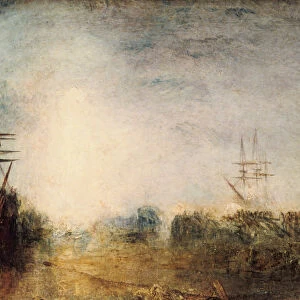 Whalers (Boiling Blubber) Entangled in Flaw Ice, Endeavouring to Extricate Themselves, 1846. Artist: JMW Turner