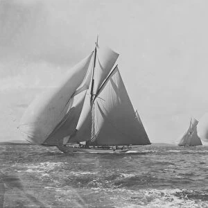 White Heather, Meteor III and Brynhild racing in the Solent, 1905. Creator