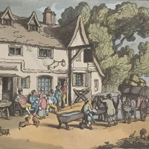 White Lion Inn. Ponders End, Middlesex, from Sketches from Nature, 1822