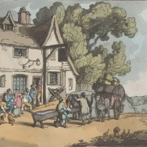 White Lion Inn. Ponders End, Middlesex, from Sketches from Nature, 1822