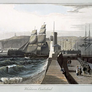 Whitehaven, Cumberland, 1814-1825. Artist: William Daniell