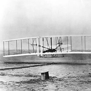 Wilbur and Orville Wright and the first powered flight, North Carolina, December 17 1903