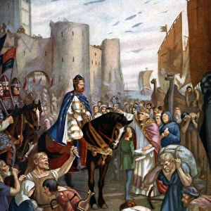 William Rufus at the Tower of London, late 11th century, (c1920). Artist: Charles Goldsborough Anderson