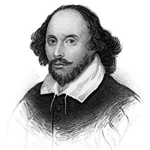 William Shakespeare, English poet and playwright, (c1850)