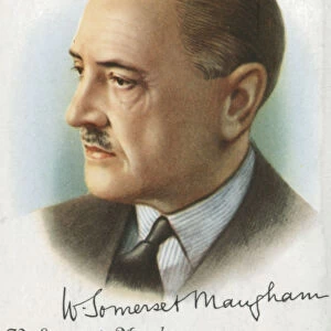 William Somerset Maugham, British author of novels, plays and short stories, 1927