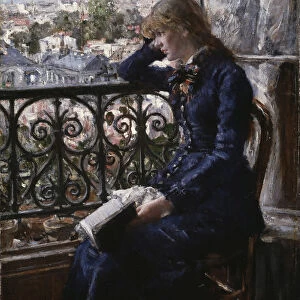 At the Window. Artist: Heyerdahl, Hans (1857-1913)