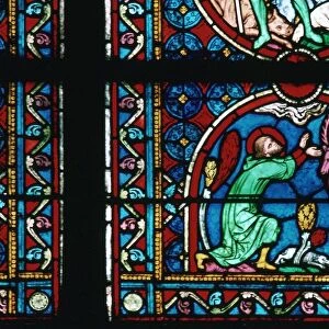 Window detail from Notre Dame of St Eustace, 14th century
