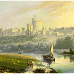 Windsor Castle, Berkshire, the Royal residence, c1880 Windsor Castle, Berkshire, the Royal residence, c1880
